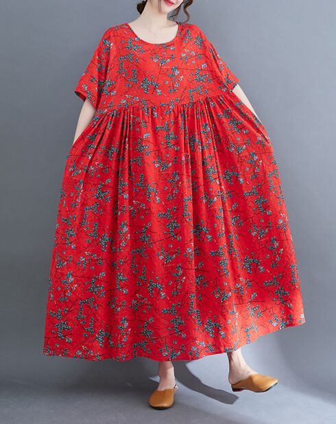 Robe Delilah rouge/multicolore