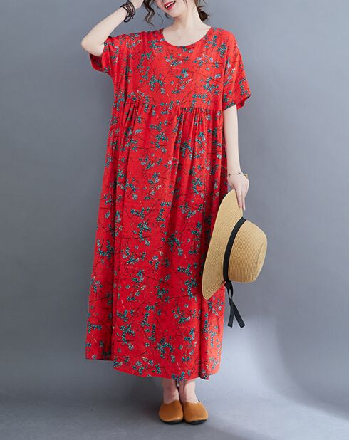 Robe Delilah rouge/multicolore