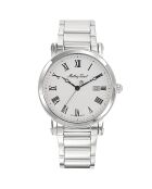 Montre Homme Quartz en Acier City Big Metal argentée