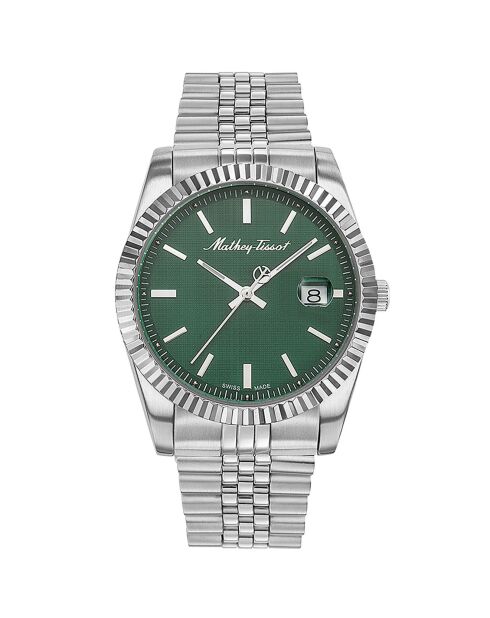 Montre Homme Quartz en Acier Mathy III argentée