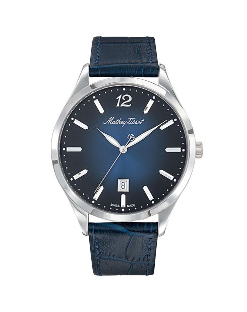 Urban Blue horloge van gemengd kwartsleer