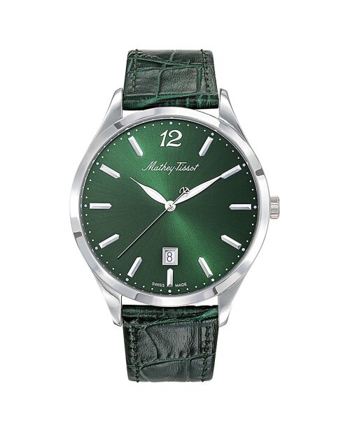 Montre Mixte Quartz en Cuir Urban verte
