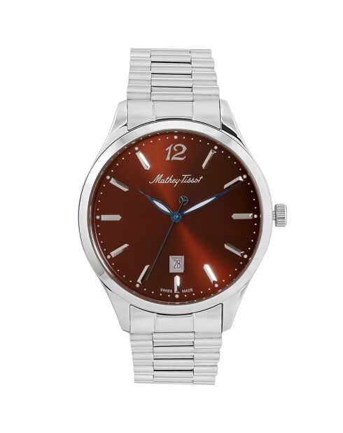Montre Mixte Quartz en Acier Urban Metal argentée