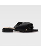 Mules en Cuir Falla noires