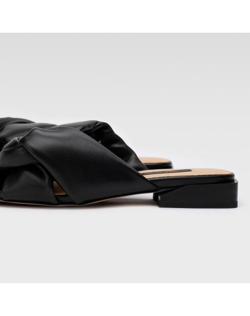 Mules en Cuir Falla noires