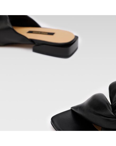 Mules en Cuir Falla noires