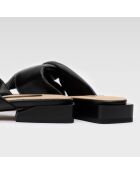 Mules en Cuir Falla noires