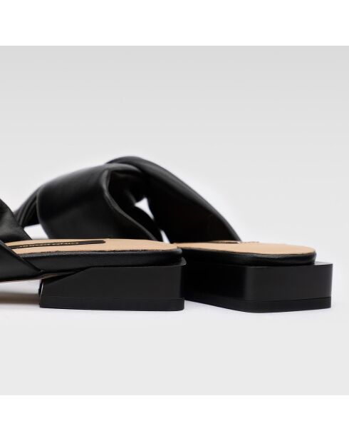 Mules en Cuir Falla noires