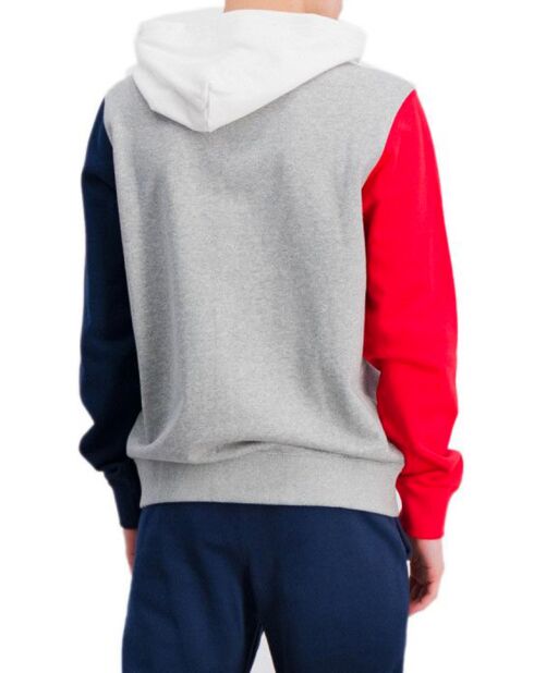 Sweat à Capuche Marc gris/bleu/rouge