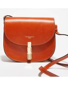 Sac bandoulière en Cuir Louis orange - 20x14x7 cm