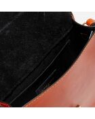 Sac bandoulière en Cuir Louis orange - 20x14x7 cm