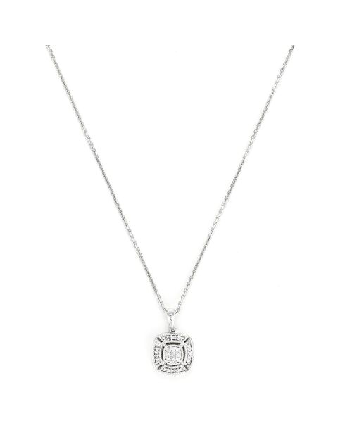 Pendentif Signora Diamants 0.05 ct or blanc