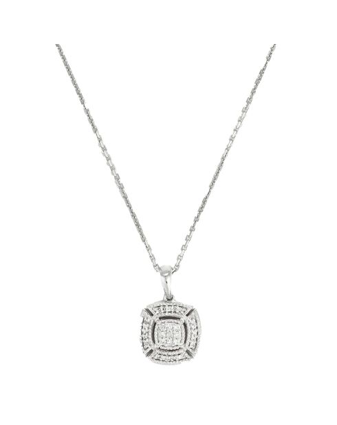 Pendentif Signora Diamants 0.05 ct or blanc