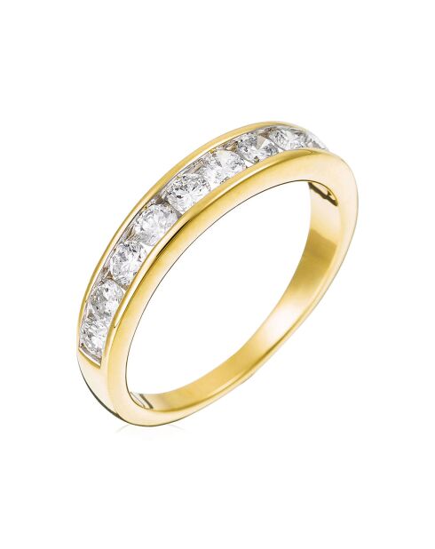 Alliance Rail Diamantring 0,75 Karat Gelbgold