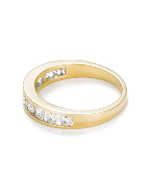 Alliance Rail Diamantring 0,75 Karat Gelbgold