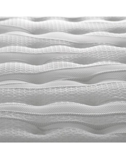 Matelas Altesse Mémoire de Forme + Mousse HD blanc/gris - 200x200 cm