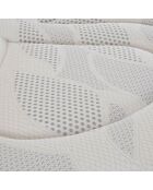 Matelas à ressorts & mémoire de forme Aubertin jaune/blanc - 90x200 cm