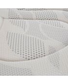 Matelas à ressorts & mémoire de forme Aubertin jaune/blanc - 140x190 cm