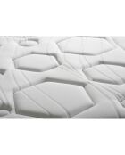 Set Federkernmatratze + Boxspringset Dolce Vita blau/weiß/holz - 90x200 cm