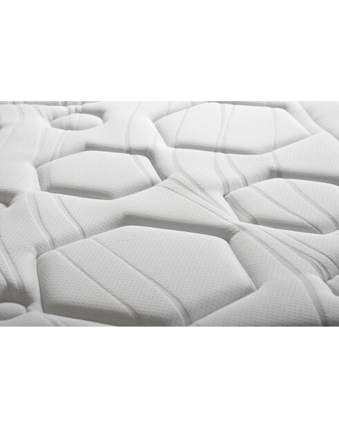 Matelas à ressorts & Mémoire de forme Dolce Vita bleu/blanc - 200x200 cm