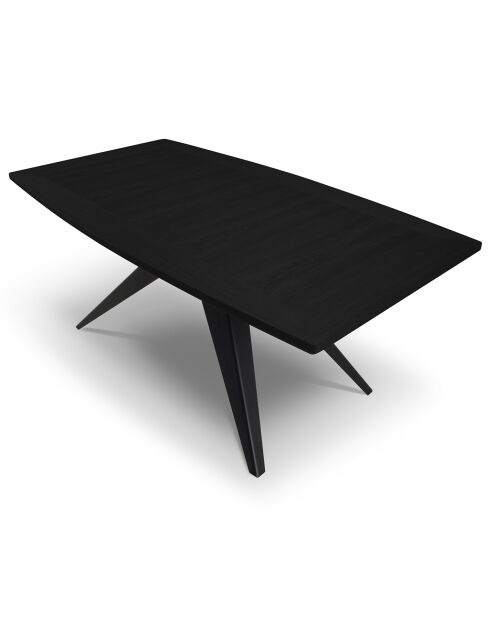 Table extensible Sky noire - 200/300x100x76 cm