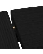Table extensible Sky noire - 200/300x100x76 cm