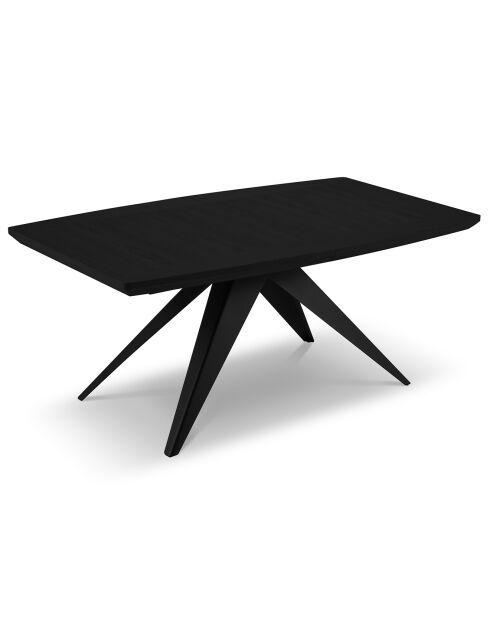 Table extensible Sky noire - 200/300x100x76 cm