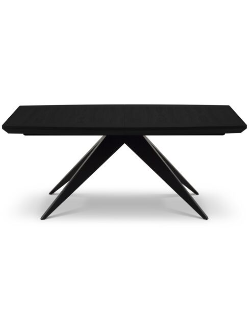 Table extensible Sky noire - 200/300x100x76 cm