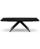 Table extensible Sky noire - 200/300x100x76 cm