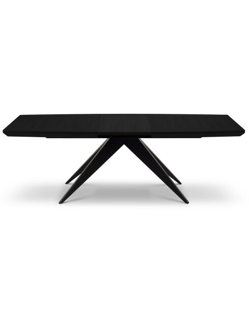 Table extensible Sky noire - 200/300x100x76 cm