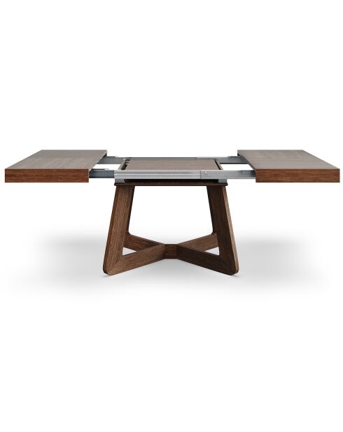 Table extensible Nodi chêne foncé - 130/230x130x76 cm