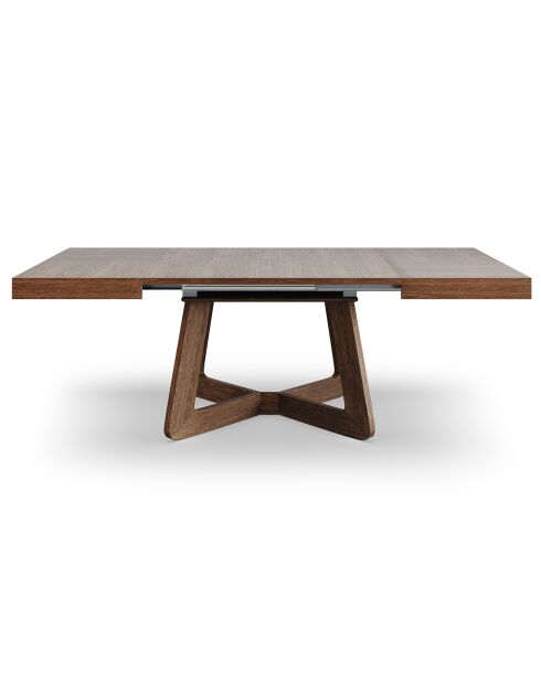Table extensible Nodi chêne foncé - 130/230x130x76 cm