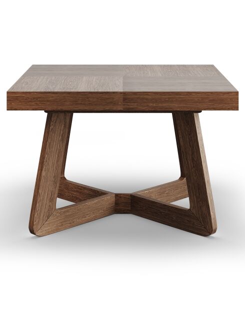 Table extensible Nodi chêne foncé - 130/230x130x76 cm