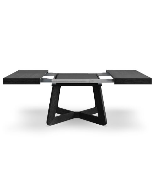 Table extensible Nodi noire - 130/230x130x76 cm
