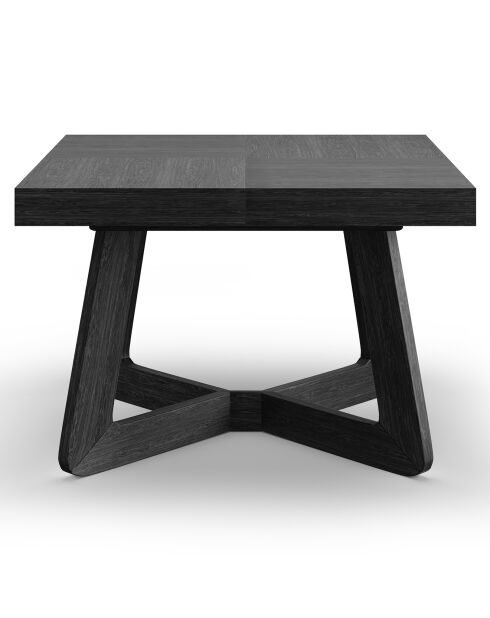 Table extensible Nodi noire - 130/230x130x76 cm