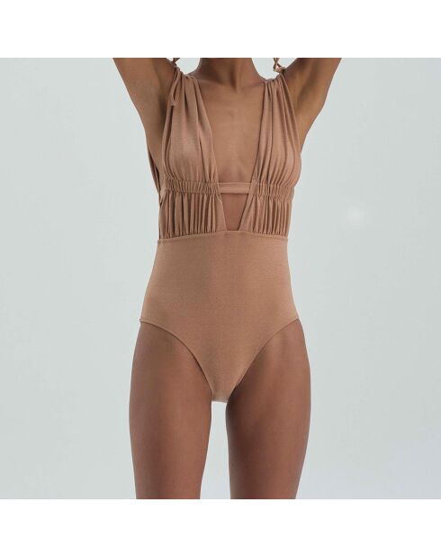Maillot de Bain 1 pièce Oscar camel