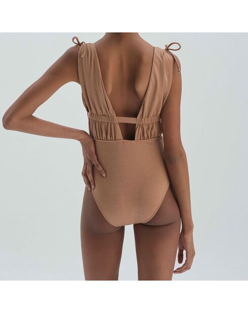 Maillot de Bain 1 pièce Oscar camel