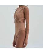 Maillot de Bain 1 pièce Oscar camel