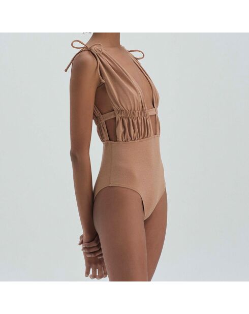 Maillot de Bain 1 pièce Oscar camel