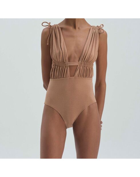 Maillot de Bain 1 pièce Oscar camel