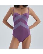 Maillot de Bain 1 pièce Noa violet