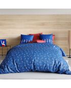 Parure housse de couette Baigneuses bleue