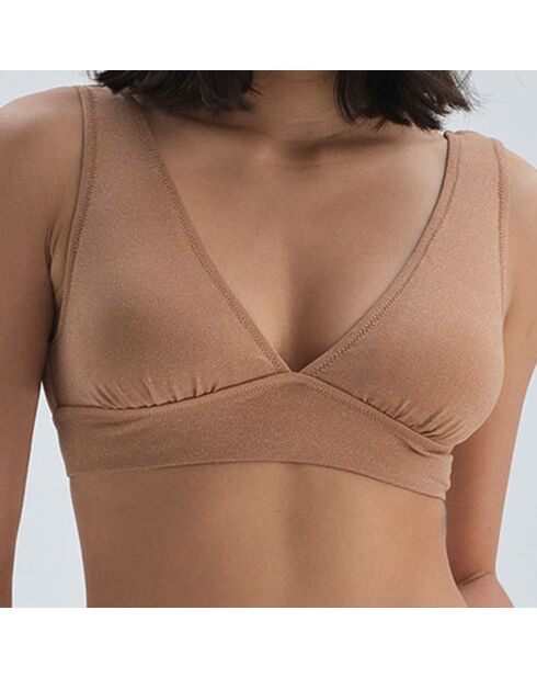 Camelkleurige bikinitop Victoria