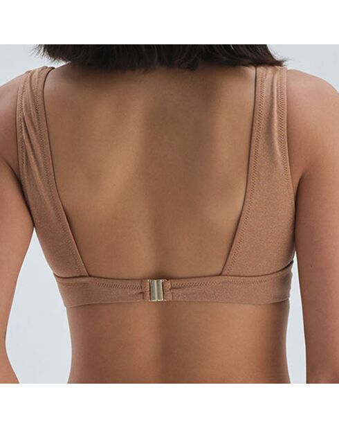 Camelkleurige bikinitop Victoria