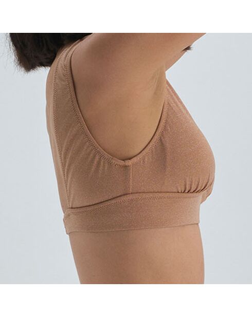 Camelkleurige bikinitop Victoria