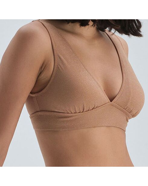 Camelkleurige bikinitop Victoria