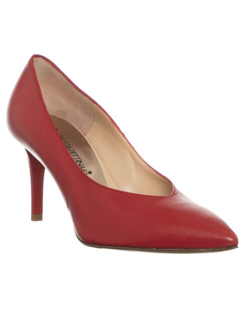 Escarpins en Cuir Silla rouges - Talon 7 cm