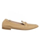 Ballerines en Cuir Jade beiges