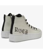 Baskets en Cuir Long Island blanc/noir