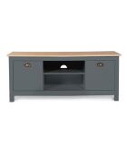 Meuble TV Ninon bois/gris - 113x40x47 cm